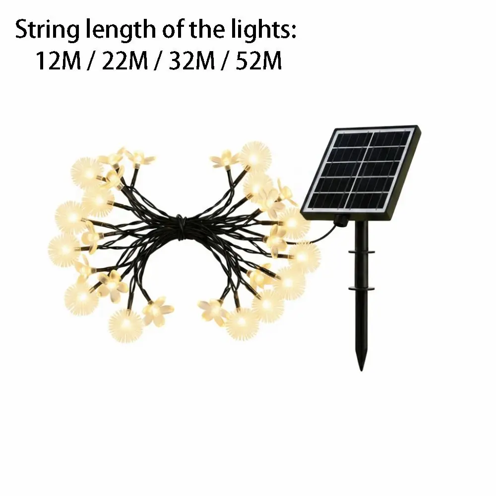 Colored Lights Solar-Powered Light String Solar-Powered Cherry Blossom Design Outdoor Garden Decoration Cherry Blossom Light view 6
