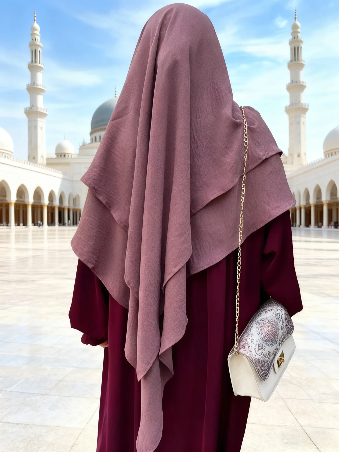 

Long Khimar Women Muslim Hijab 2 Layers Jazz Crepe Ramadan Prayer Eid Hijabs Islamic Tie Back Headscarf Djellaba Niqab Jilbab