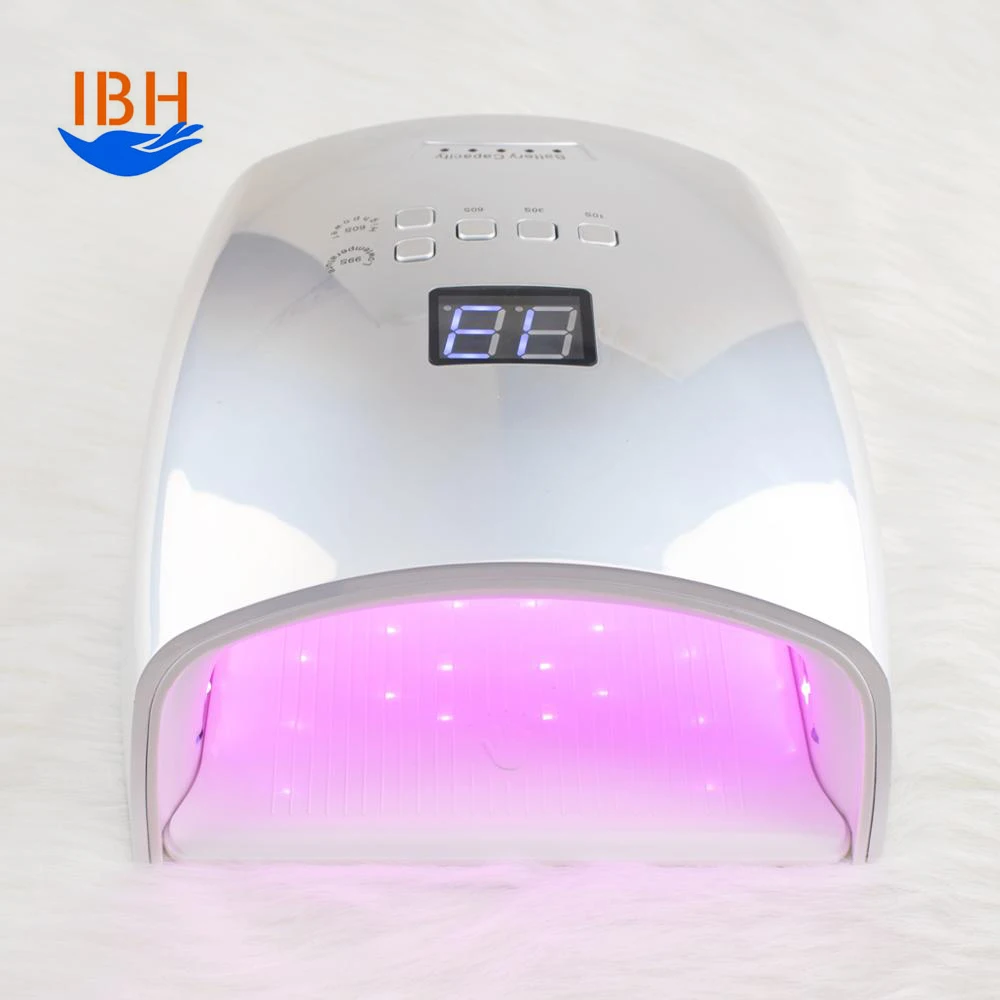 Apparecchio wireless professionale portatile per polimerizzazione delle dita, smalto per unghie, asciugatrice, batteria ricaricabile, lampada UV da tavolo a doppia luce a LED