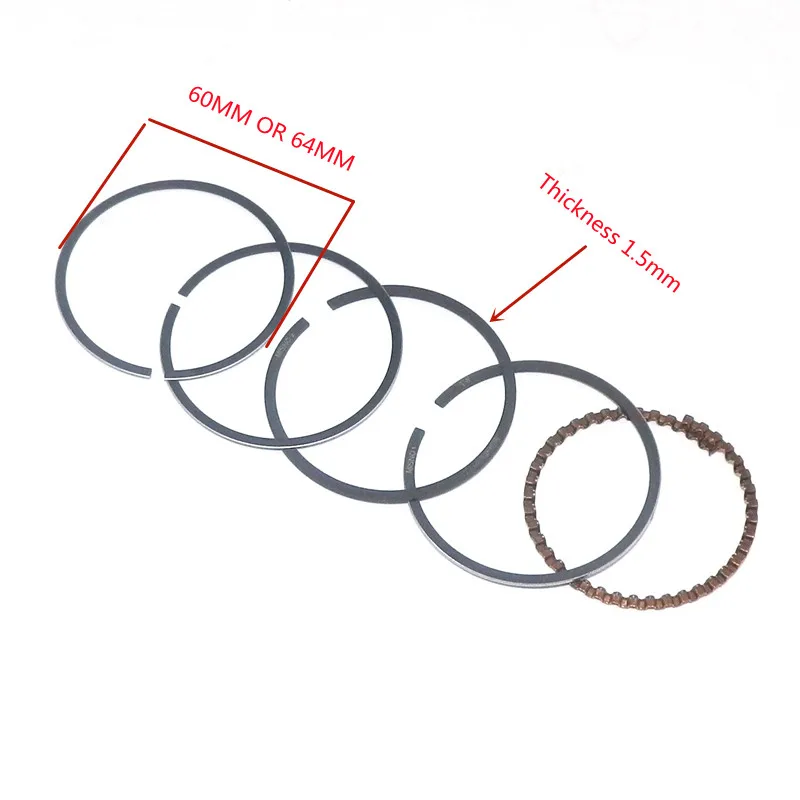 GXV140 60MM / 64MM PISTON RINGS SET FOR HONDA 4T 5HP VERTICAL SHAFT ENGINE HR195 HRA215 HRB215 HRC/HRM215 LAWN MOWER WATER PUMP