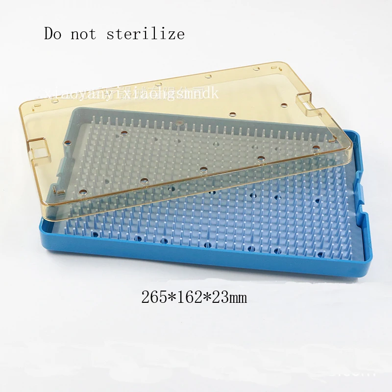 Single layer transparent silicone ophthalmic disinfection box non-high temperature and high pressure disinfection with silicone