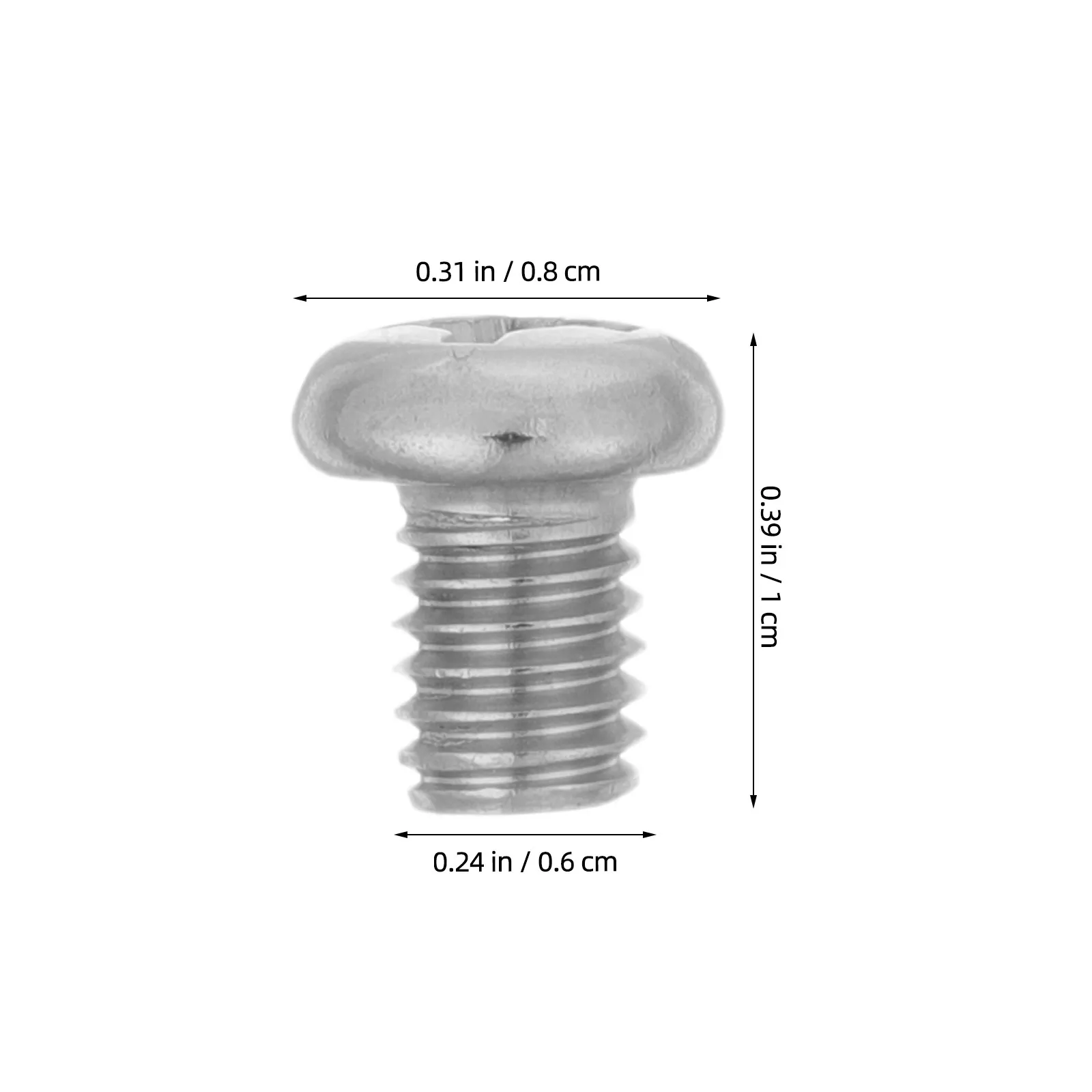 10Pcs M6x8mm Stainless Steel Wok Handle Screw Replacement for Sauce Pan Frying Pan Soup Pot Stockpot Cookware Grip Mount Fixing