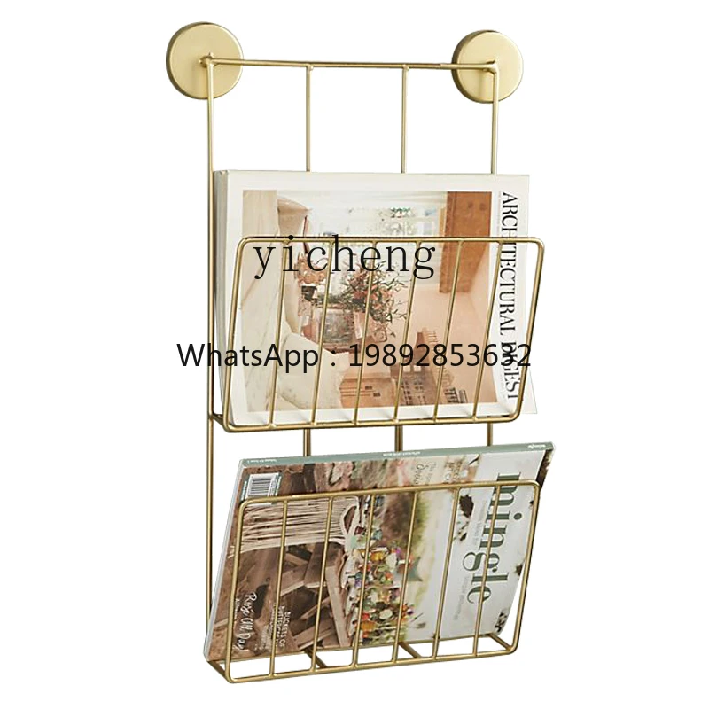 1 Nordic wrought iron living room wall shelf wall shelf book and magazine shelf