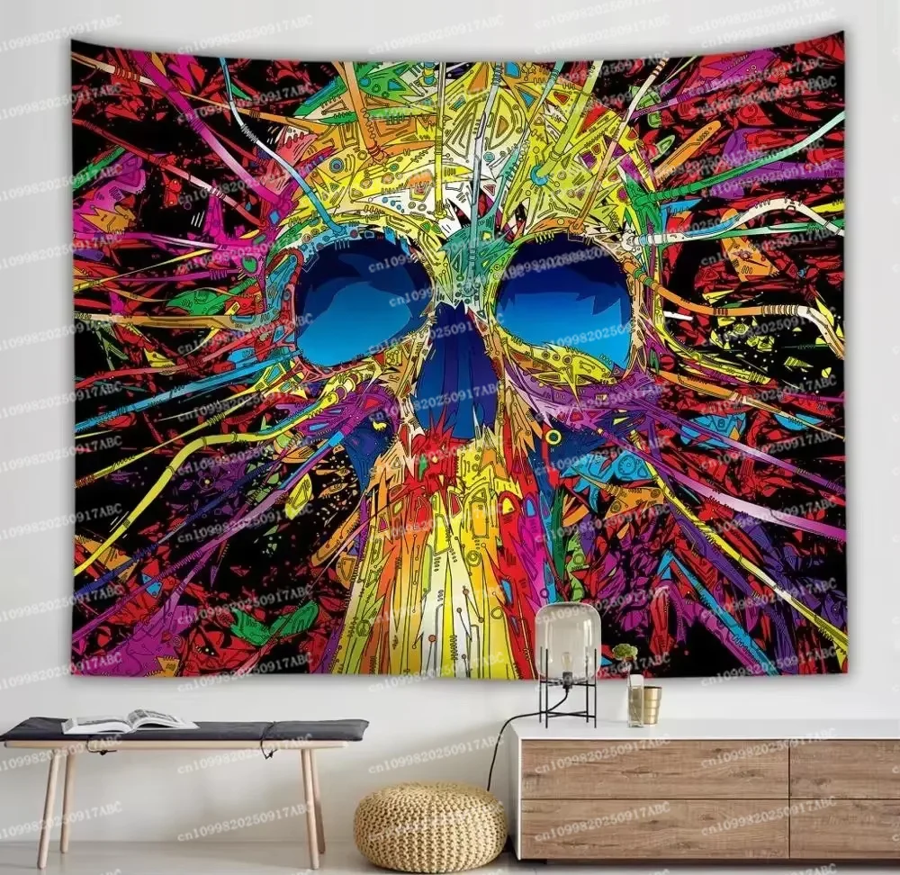 الجمجمة نسيج حائط الخلفية الشنق نسيج القبلية ورقة المنزل نسيج المعيشة نسيج ديكور المنزل نسيج روما نسيج