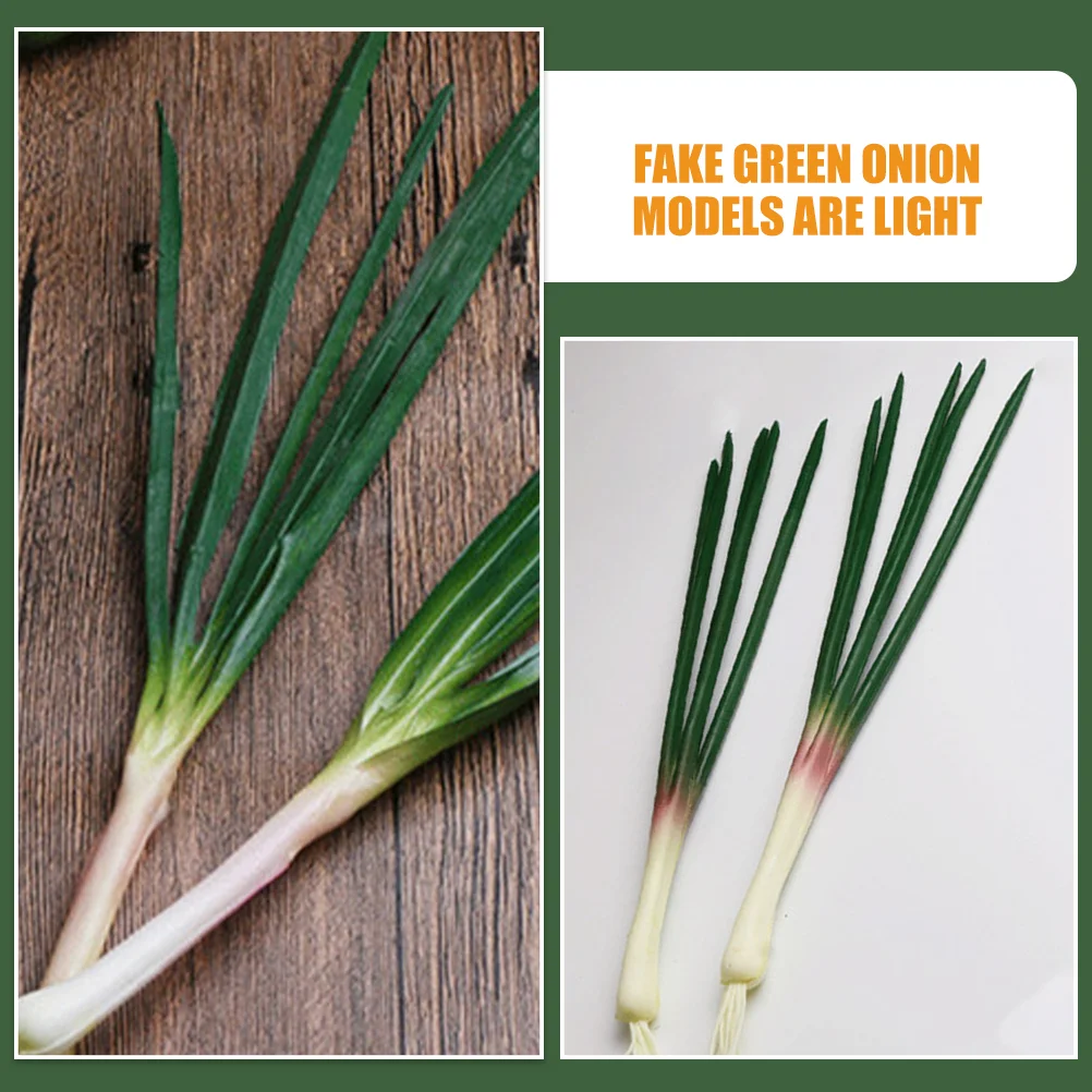 Simulated Onion Model Simulation Green Onions Vegetables Artificial Scallions Realistic Lifelike