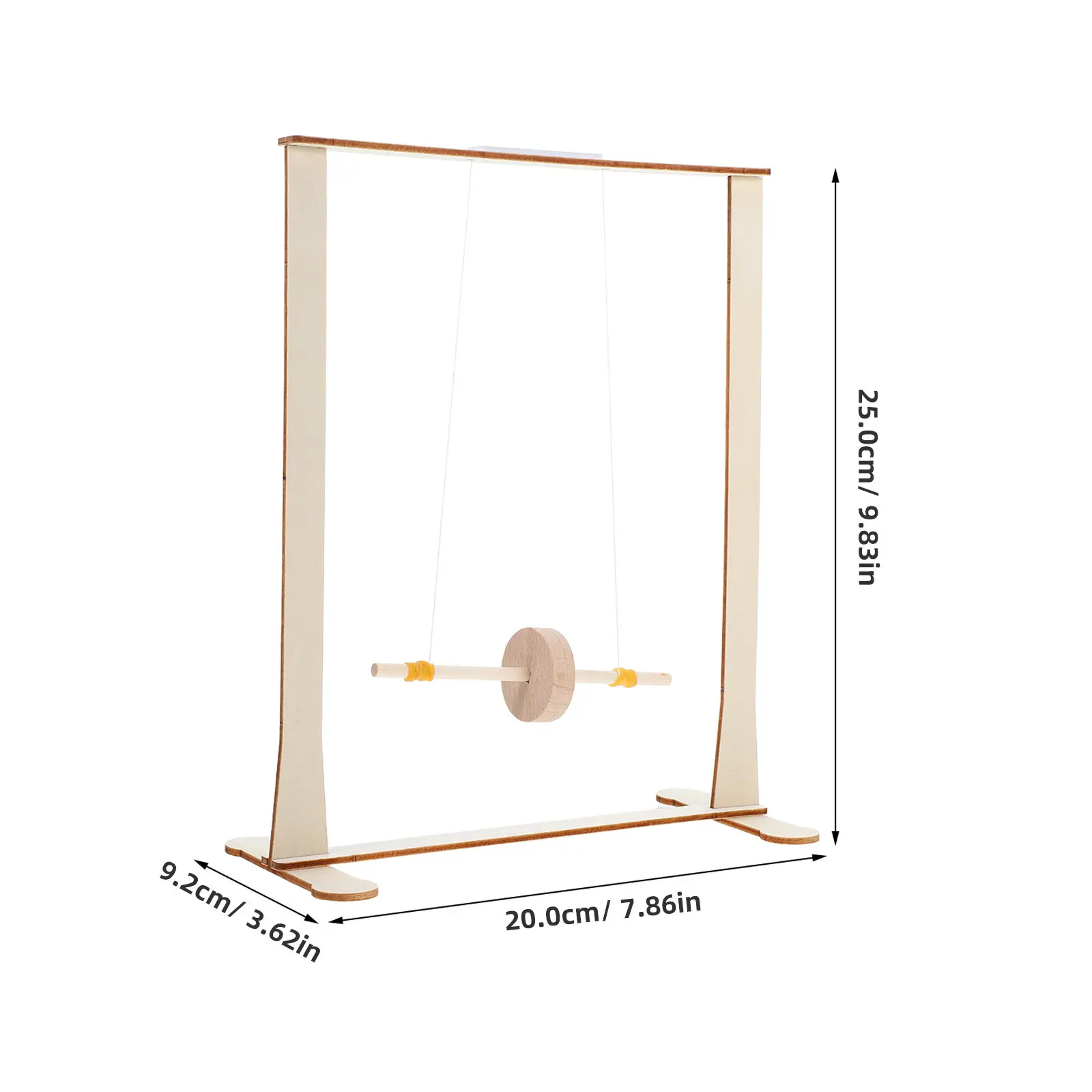 Maxwell Wheel Gravity Experiment Kit Wooden Physics Learning Tool for Children Science Education Stem Classroom Home Lab Use