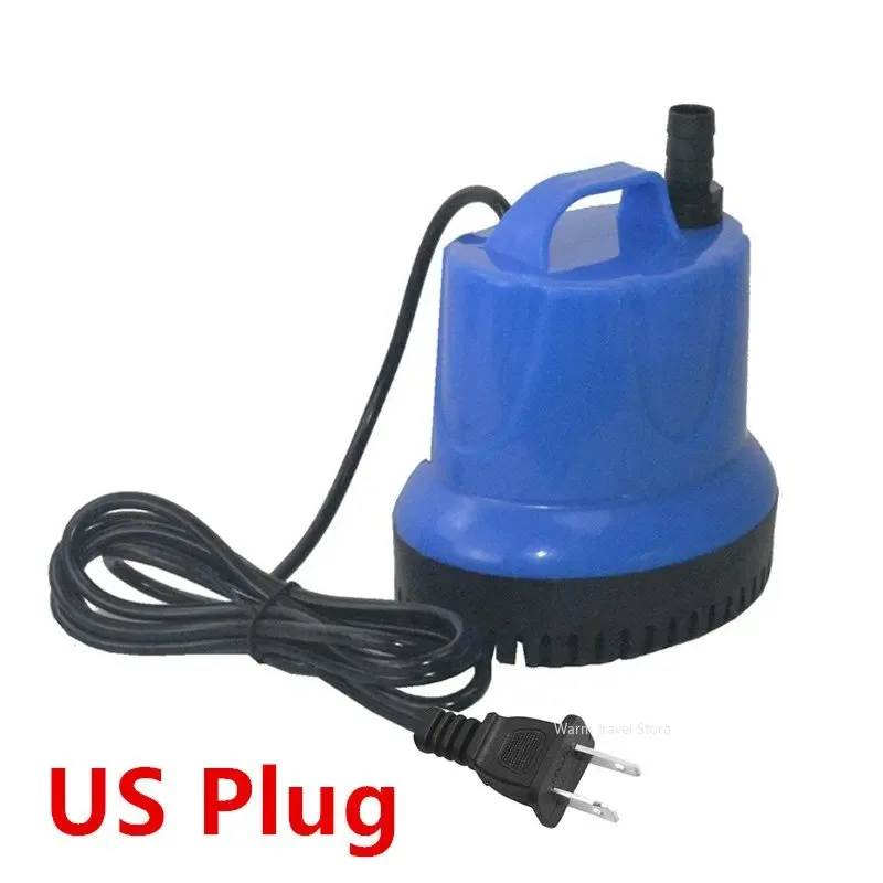 EU Plug US Plug Fish Tank Submersible Pumps 3 In 1 Water Pump 220v 110V Aquarium Fountain Rockery Aquarium Bottom Suction Pump