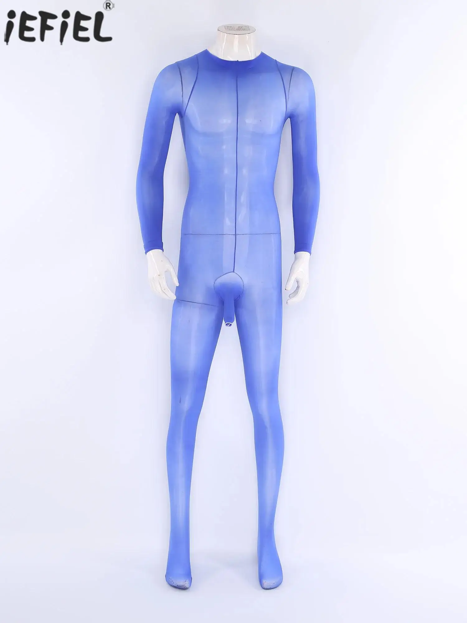 

Men's Lingerie Ultra Thin Body-stocking See Through Elephant Nose Footed Body-stockings Leggings for Gays Flirting Nightwear