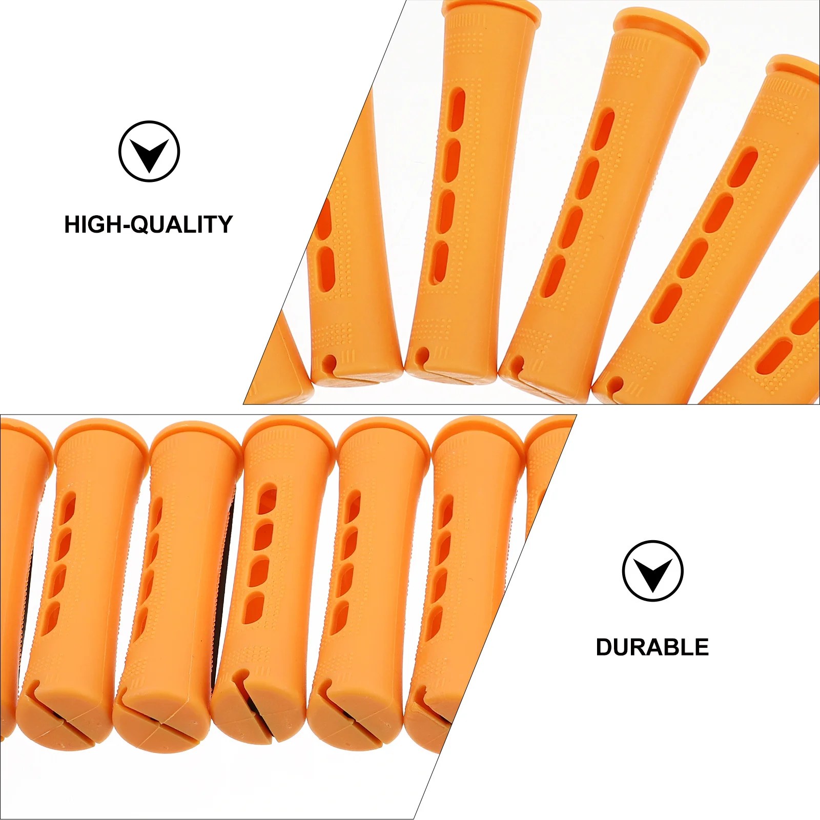 20 pçs rolos de cabelo rolos de plástico com tampas natural curl segurar leve ferramentas estilo cabelo portátil uso em viagem em casa