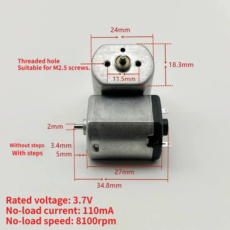 Motor de Barbeador FF260SC-2590 3.7V para Barbeadores York, Kang Jiafei e Komi 3D