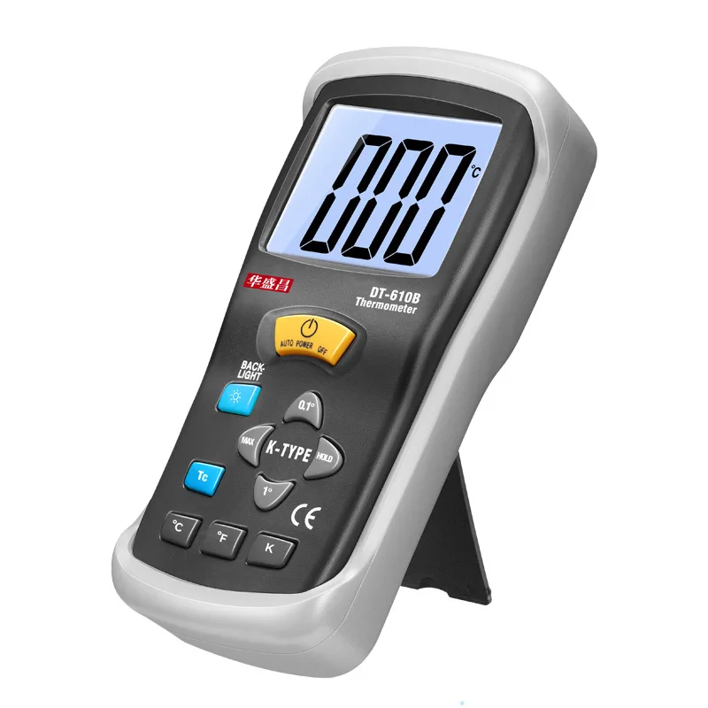 DT-610B Thermocouple Thermometer Handheld Contact High-precision High-temperature Industrial Electronic Thermometer with Probe