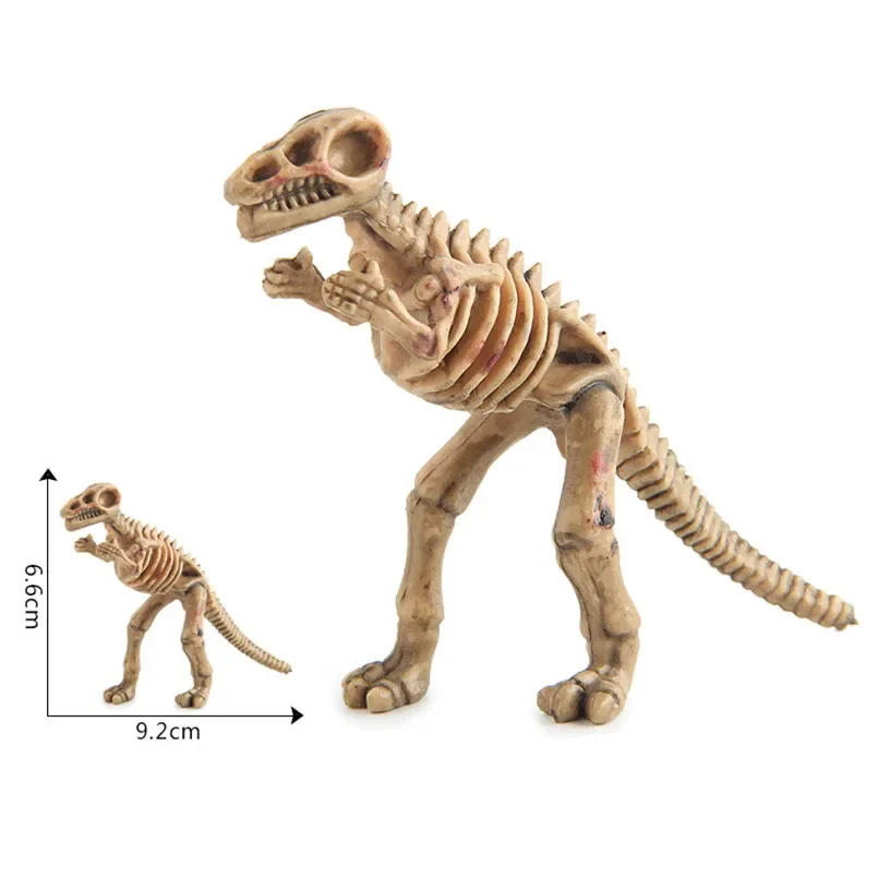 12pcs/set Dinosaur Skeleton Model Toys Fossil Skeleton Simulation Model Set Mini Action Figure for Children Birthday Boys Gifts