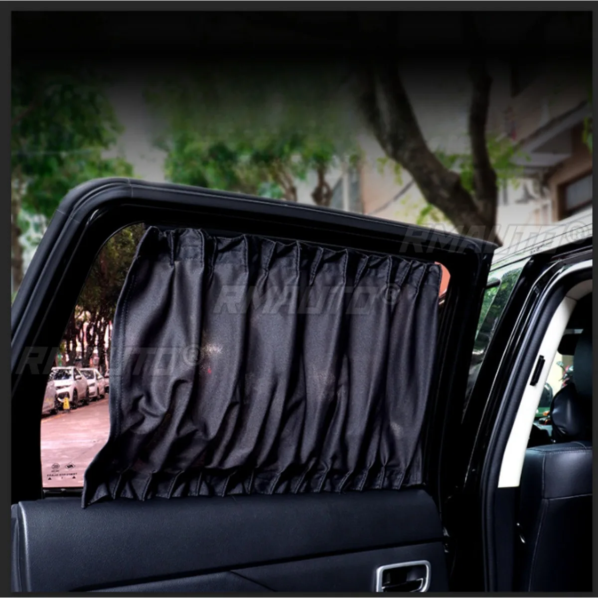 Car Curtain Sunscreen Insulation Summer Window Screen Track Sunshade Magnetic Universal For All Models Body Kit Car Accessories
