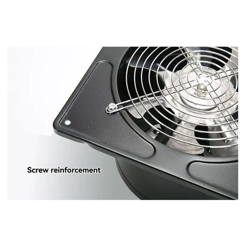 【LAST CHANCE】Metal Iron Exhaust Fan 4-Pack Ventilation Extractor With Anti-Backflow Check Valve Silence US Plug Wall/Window Moun