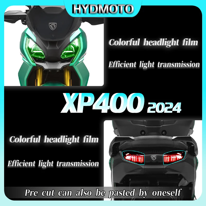 

For Peugeot XP400 2024 headlights tail lights instrument film high transparency body protection film stickers car accessories