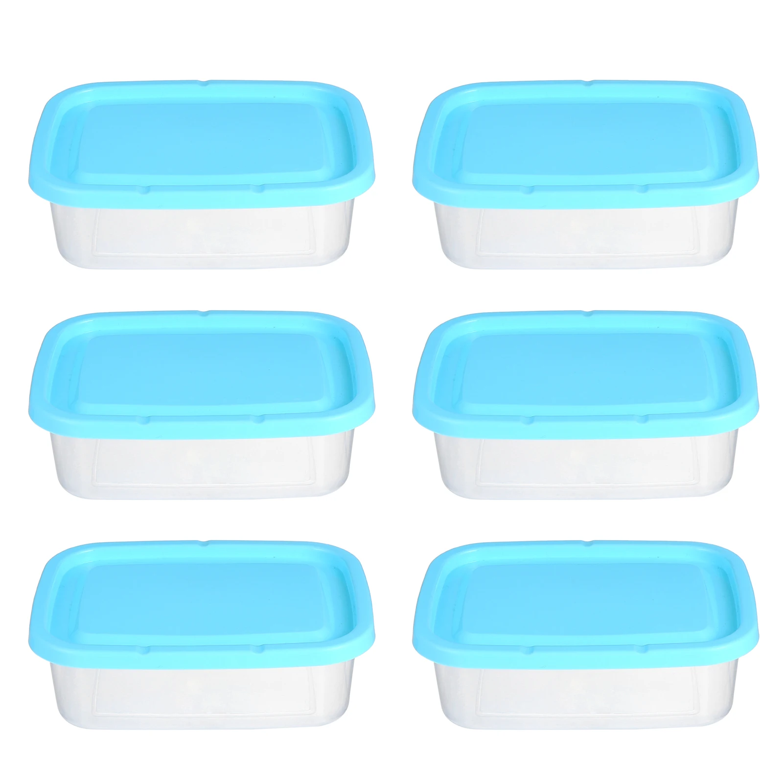 

6 pcs 600ml Fruit Vegetable Storage Boxes Airtight Containers Reusable Sealing Lunch Fast Food Box