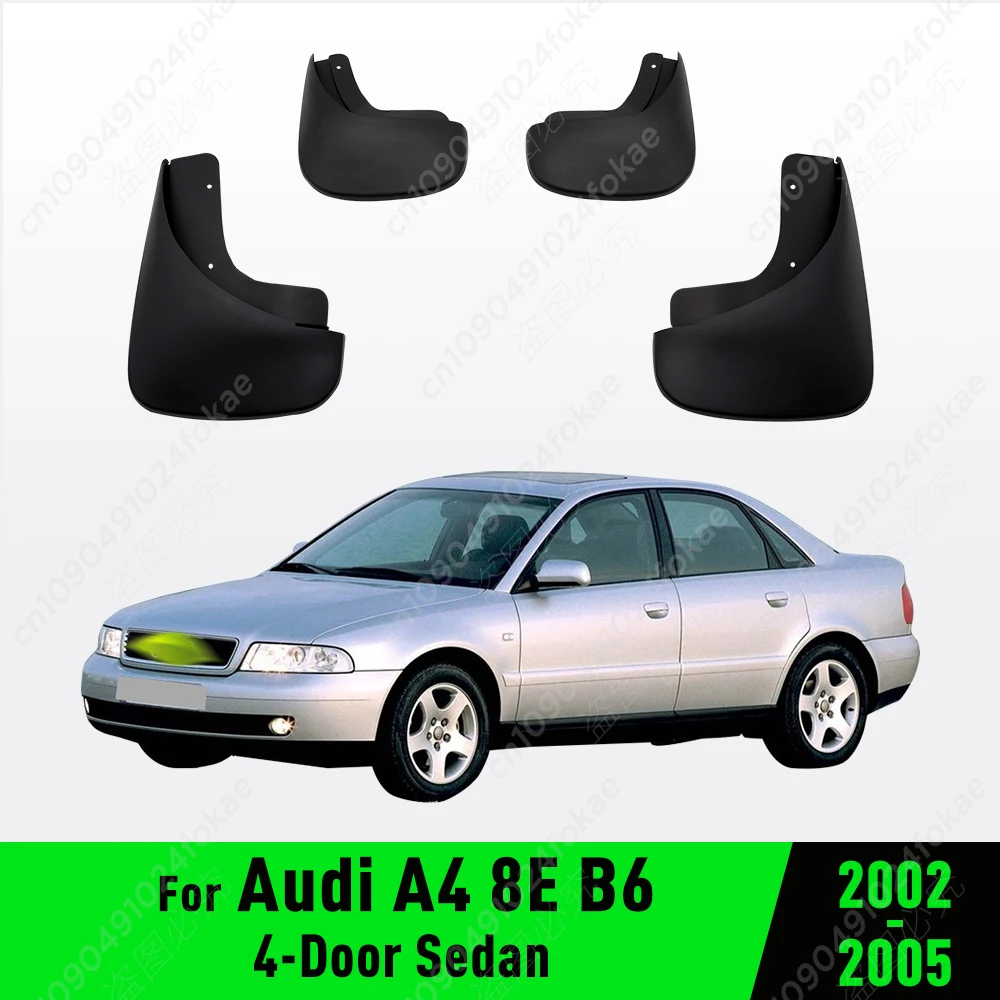 For Audi A4 8E B6 Sedan 2002 2003 2004 2005 Fender Mudflaps Splash Guards Mudguards Mud Flaps car Accessories