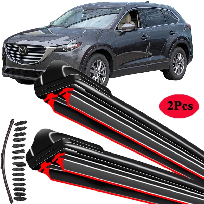 

For Mazda CX-9 CX9 CX 9 2006-2023 Car Windshield Wiper Blade Front Windscreen Brushes Washer Accessories Cleaning Replacement