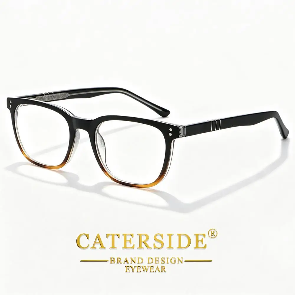 CATERSIDE Neue Modische Quadratische Anti-Blaulicht-Brille für Herren, Business- und Büro-Computer-Blaulicht-Schutzbrille für Damen – Detail 7