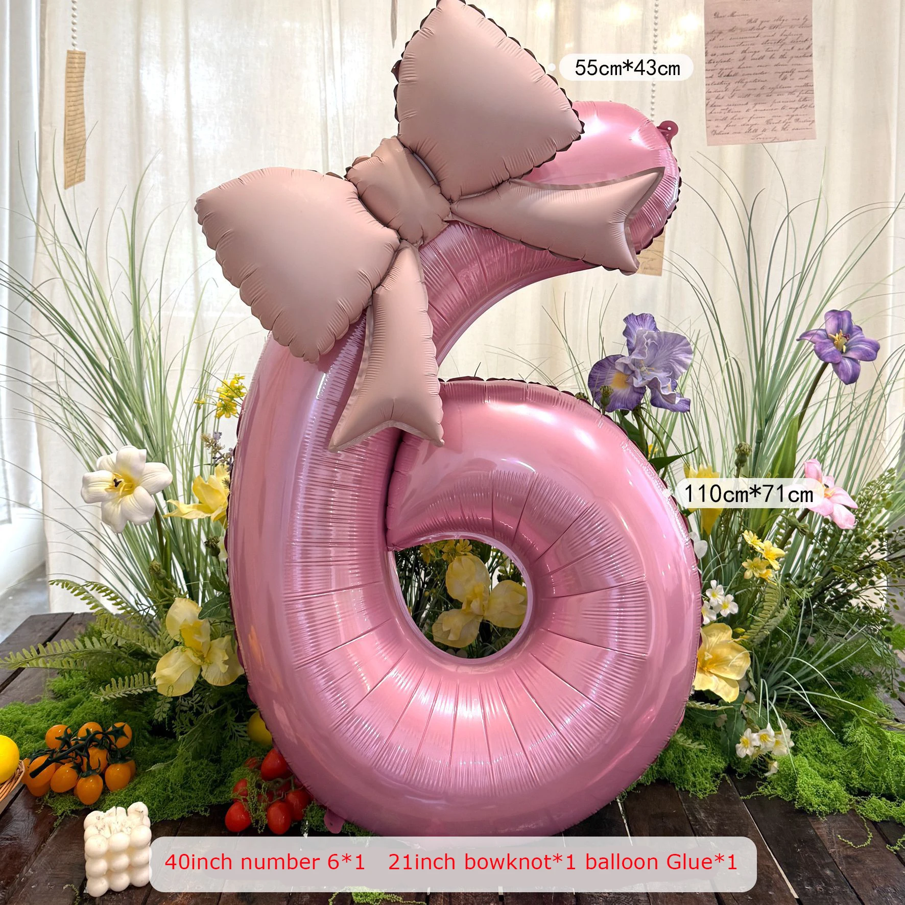 2 stks 40 inch Roze Strik Nummer Folie Ballonnen Bruiloft Verjaardagsfeestje Decoratie Verjaardag Decor Foto Props Feestartikelen