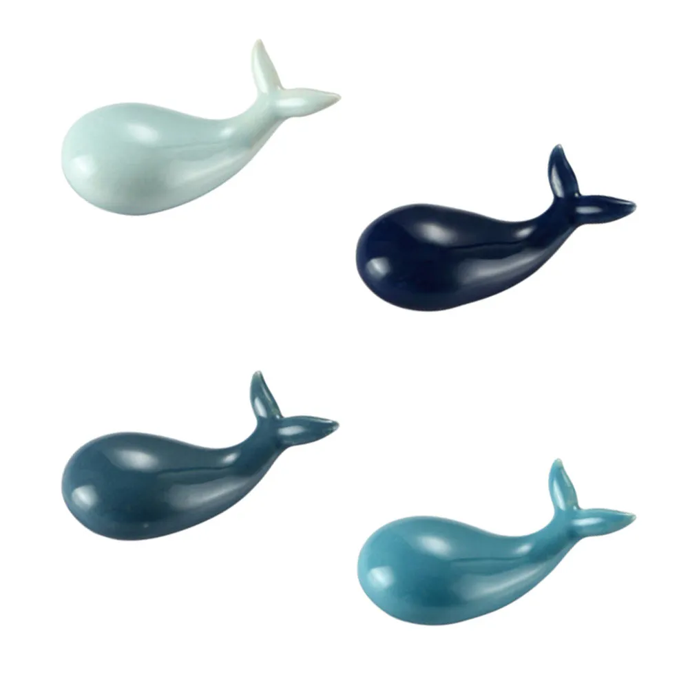 2Pcs Whale Design Ceramic Chopstick Rest Holder Lovely Kitchen Table Decor for Birthday Party Celebration Non-Slip Dishwasher