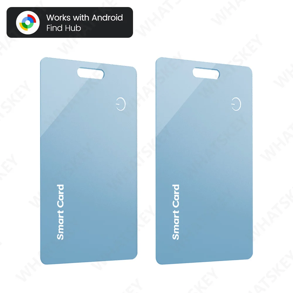 Ultradunne Global GPS Android Tracker Card draadloos opladen Waterdichte Smart Wallet Tracker Card met Google Find My Device App