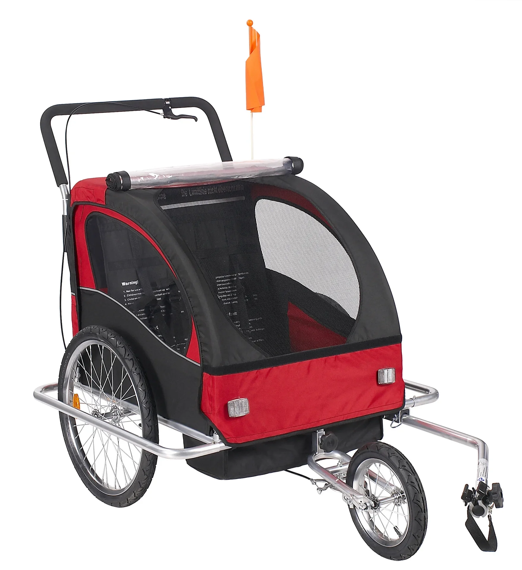 Remolque plegable al aire libre de encargo de la bicicleta del viaje de la bicicleta del bebé remolque de la bicicleta del portador de bicicleta del animal doméstico del niño