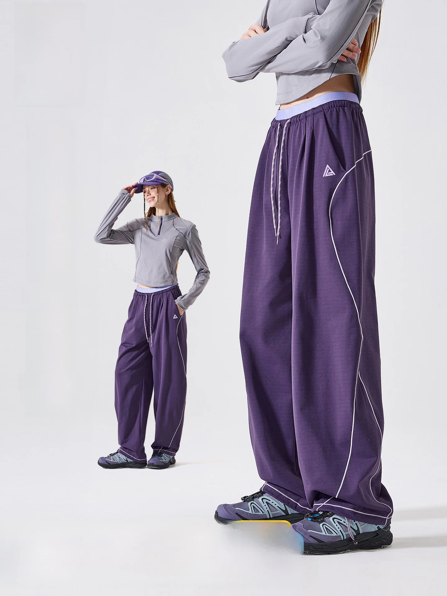 

LAZY DAY TREND Quick Dry Hiking Sports Pants Casual Straight Leg Trousers for Women Spring Autumn Seasonal Bend Knife Pants