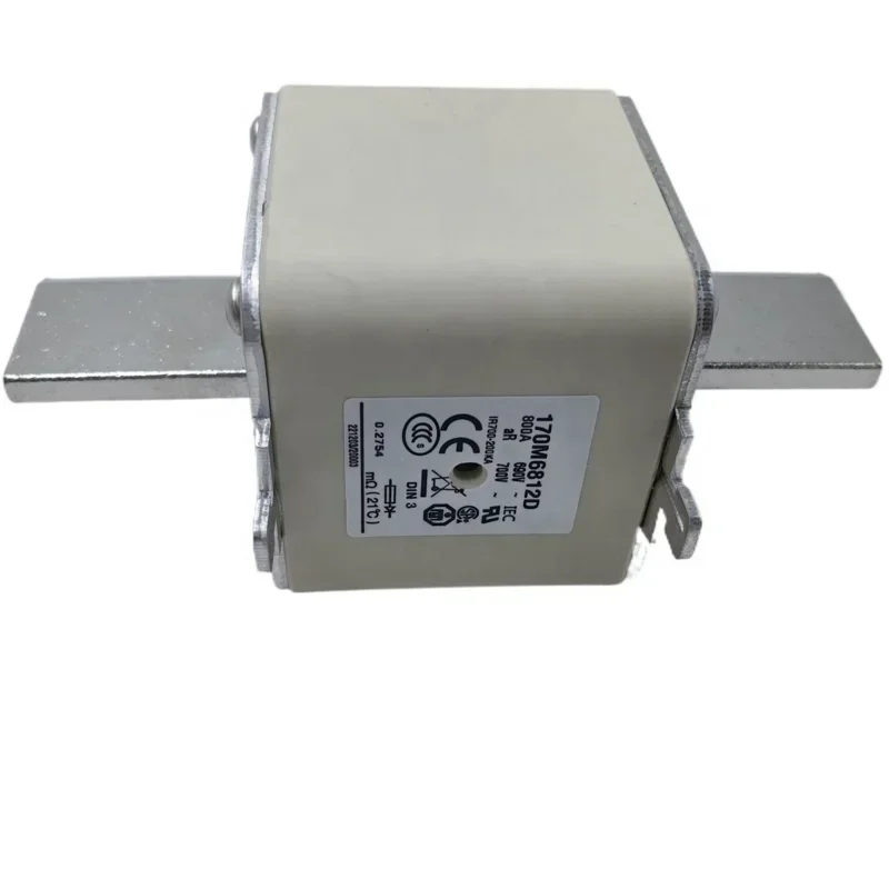 Fuse link 170M6812D 800A AC690V DIN 3 aR dual indicator high speed fuse