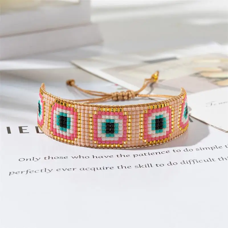ZHONGVI богемный браслет сглаза Pulsera женский шарм Миюки бисер ручной работы дружба модные ювелирные изделия Изысканный браслет набор