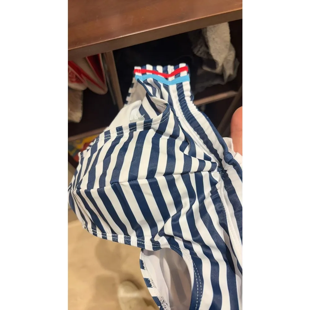 Japanese style swimming trunks men's nylon color matching hot spring swimsuit cup anti-light swimsuit10019zb