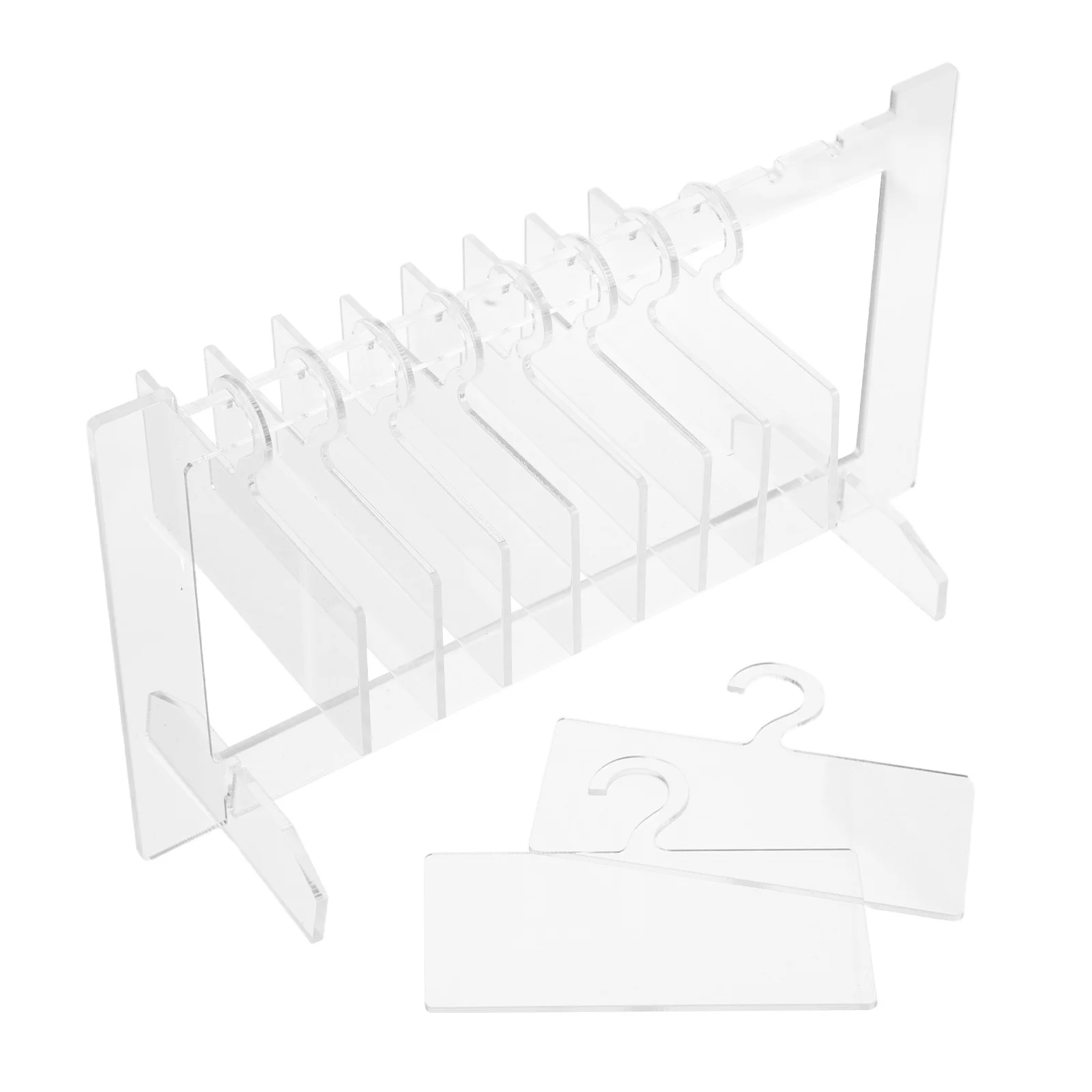 

1Set Acrylic Nail Display Board Hanger Shaped Small Clear Nail Art Organizer Rack Tool Holder for Salon False Nails