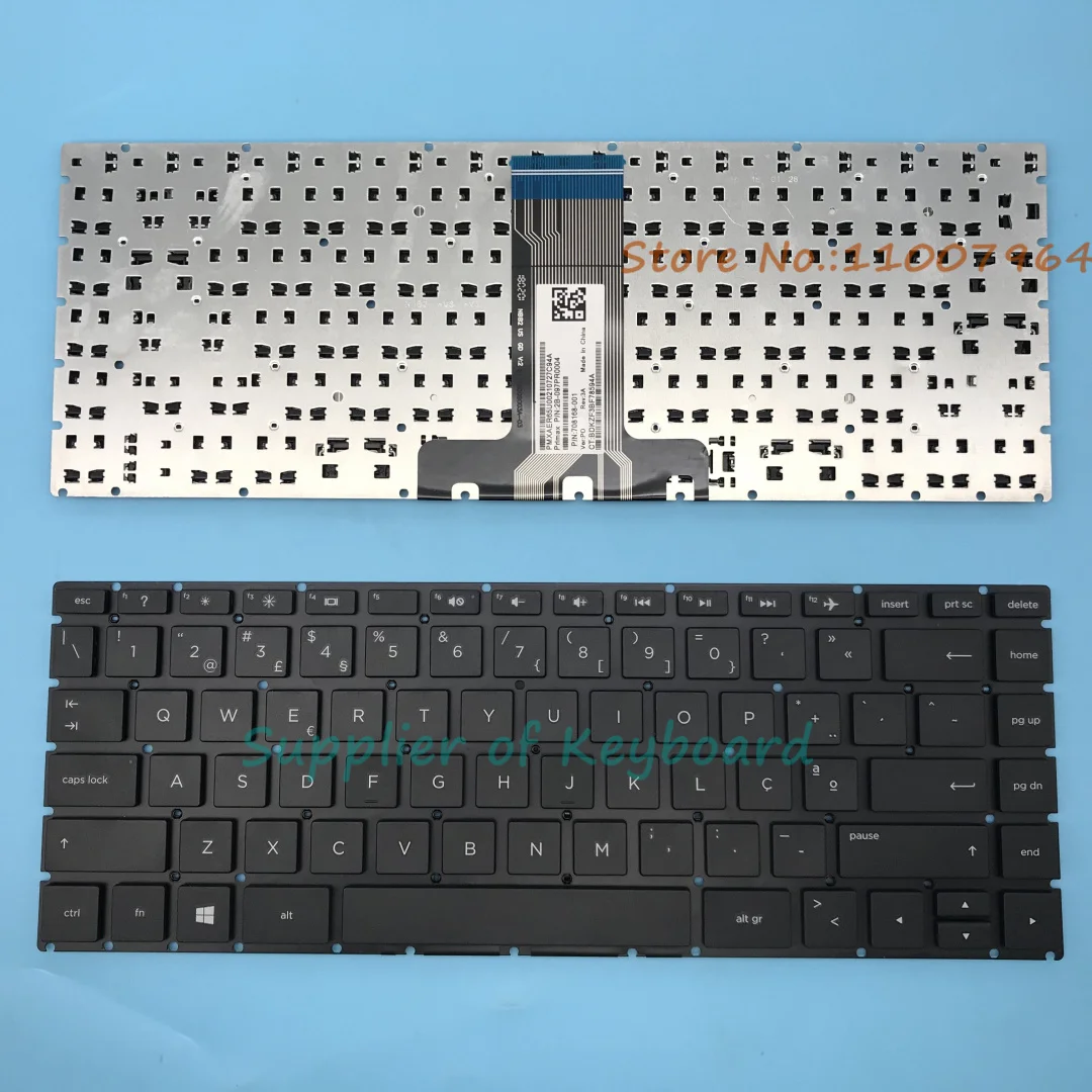 

NEW Latin Spanish/Portuguese Keyboard For HP Pavilion x360 14-ba001la 14-ba002la 14-ba003la 14-ba004la Laptop Black