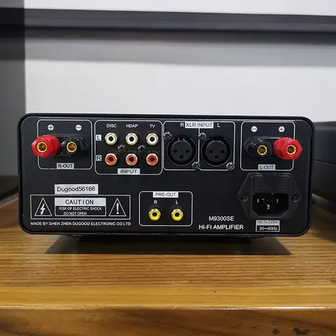 80W*2 Amplifier M9300SE Integrated Audio Power Amplifier 80W*2 Output HIFI Home Amplifier Built in MJE15030/31&NJW21193/94 Amplifier Chips