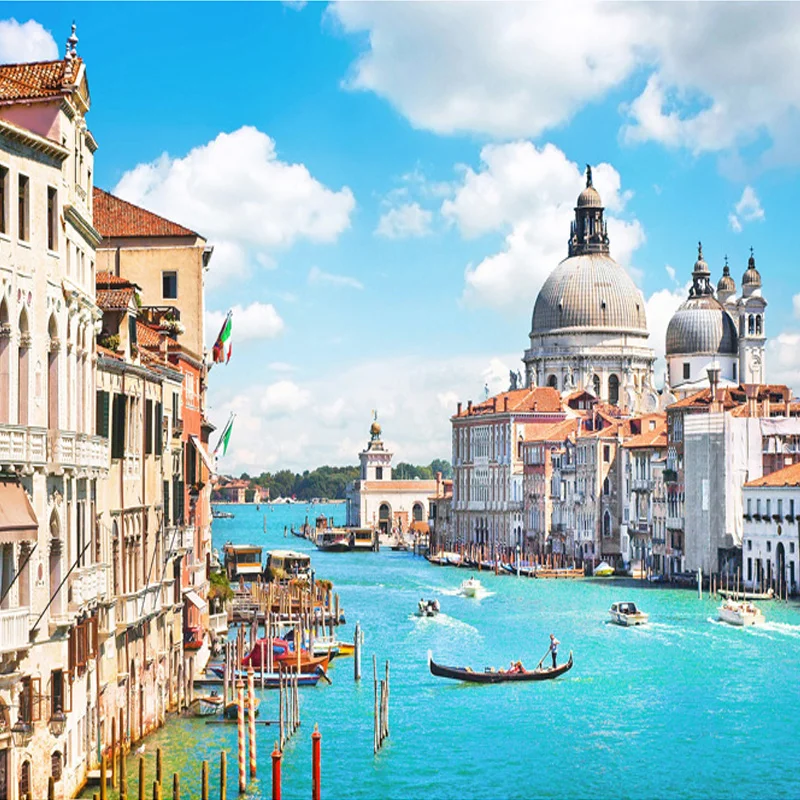 Tùy chỉnh Ảnh Treo Tường 3D Venice Xây Dựng Lớn Tranh Treo Tường Phòng Ngủ Phòng Khách TRUYỀN HÌNH Hình Nền Papel Pintado Pared