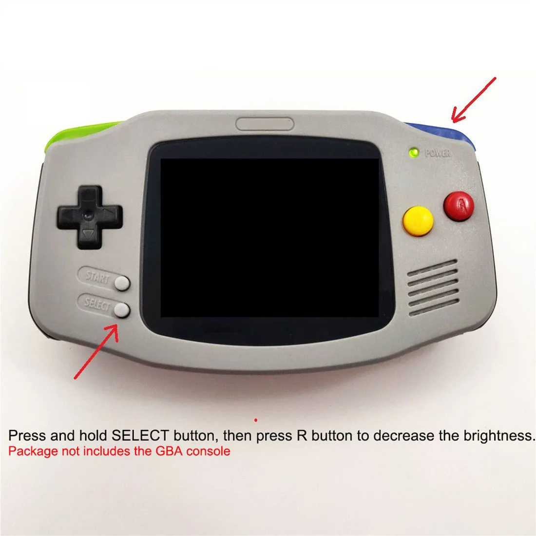 Imagem -05 - Ips v2 Versão Gba Display Lcd para Nintendo Game Boy Retroiluminação de Alto Brilho Console Avançado com Caixa Pré-cortada 10 Níveis