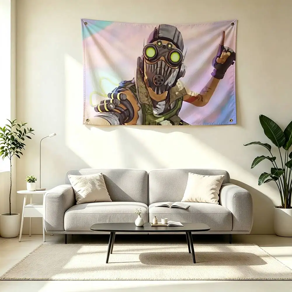 A-Apex Legends Octane Game Flag Suitable For Party Club Outdoor Interior Wall Decoration Banner Fans Gift