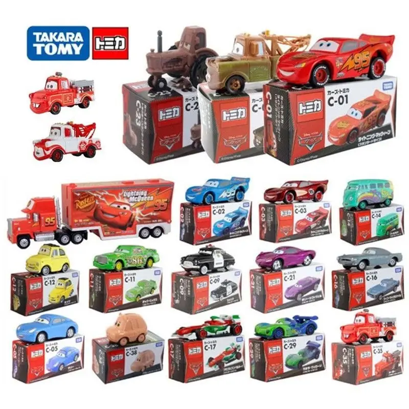 Takara Tomy Tomica Disney Pixar Cars Century Model Toys Diecast Miniature Scale Game Racing Car Vehicles Model Kid Birthday Gift