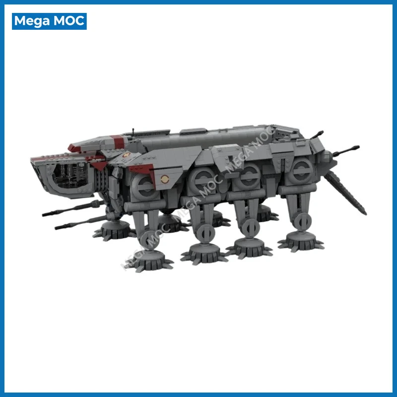 Open Deck All Terrain Cargo Walker MOC Bricks Set Twin Leg Transport Mech Educational Assembly Hobby Toy