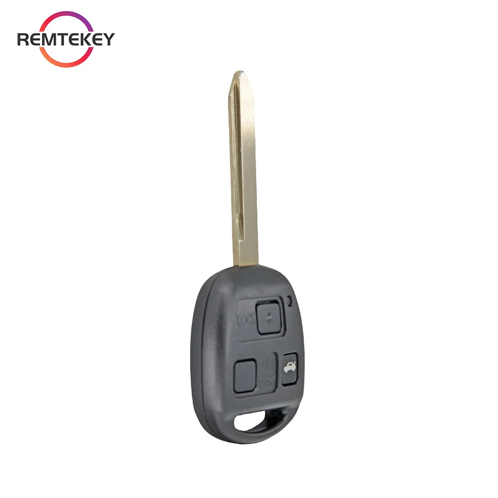 REMTEKEY DENSO Car Remote Key Fob Control 736670-A TOY47 for Toyota Avensis 2004-2009 PN 89071-05010 304/315/434 Mhz 3 Button