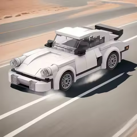 Racing car building block set, eight-grid car. Suitable for ages 6 and above. Made of ABS material. The perfect choice for home