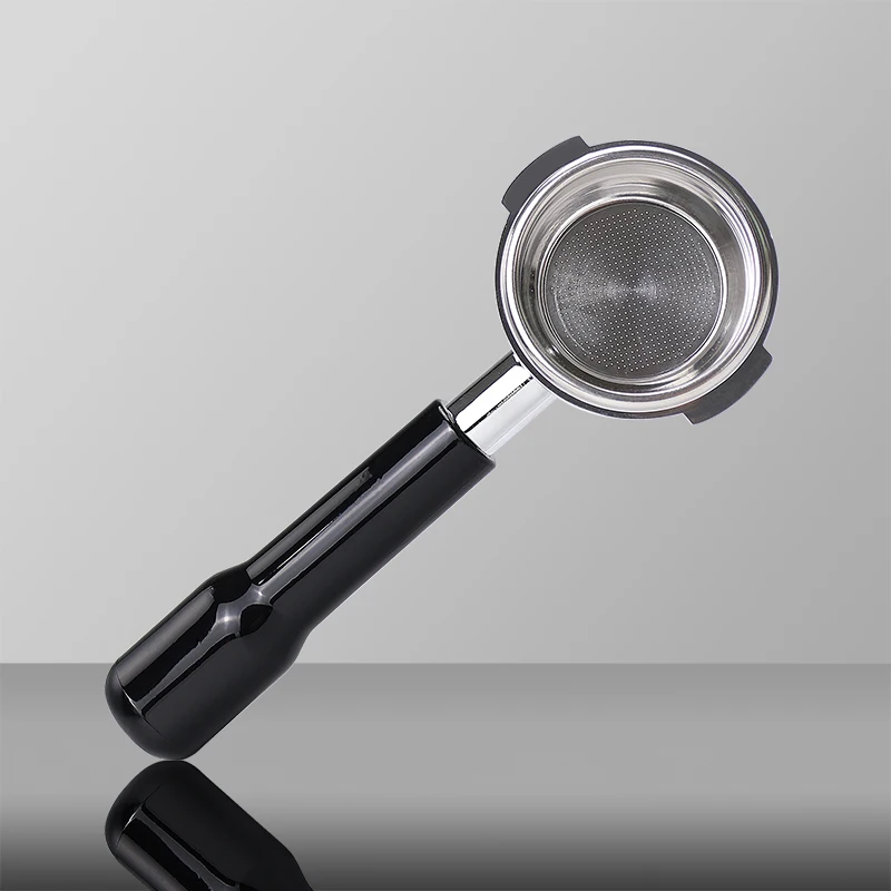 58MM Kaffee-Siebträger ohne Boden für E61 EXPOBAR mit zwei Griffen und Filterkorb – Zubehör für Espressomaschinen und Barista-Werkzeuge