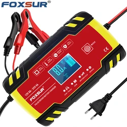 12V-24V 8A Full Automatic Battery-chargers Digital LCD Display Car Battery Chargers Power Puls Repair Chargers Wet Dry Lead Acid