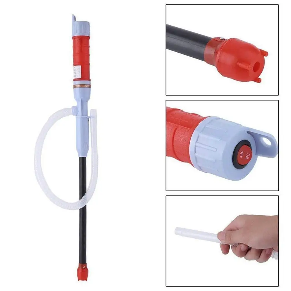 Portable Electric Fuel Pump Portable Liquid Fuel-Pump Sucker Oil-Transfer Electric Oil Pump Car Siphon Petrol Fuel Transfer Pump