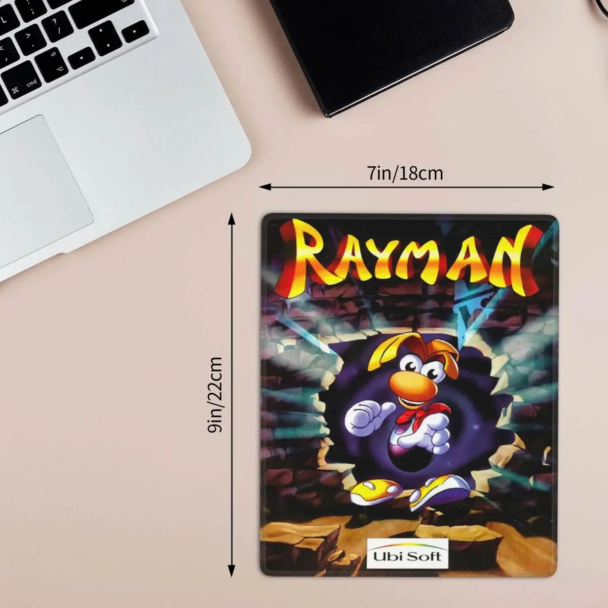 Black Vintage Retro Rayman Legends Graphic Mouse Pad Computer Keyboard Mouse Mat Gamer PC Laptop Desk Mat Office Accessories