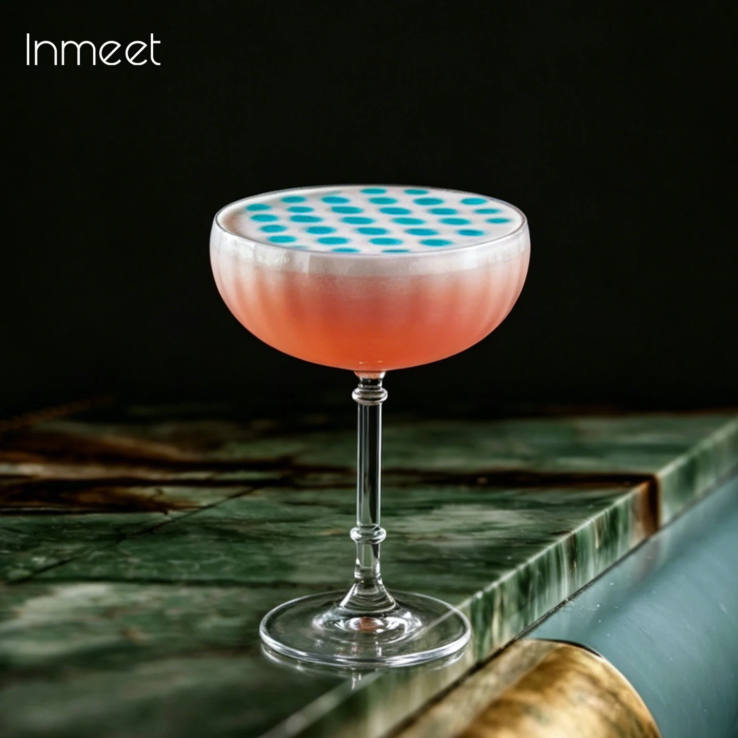 Inmeet Striped high footed cocktail glass, champagne glass, red wine glass cup，High quality home tasting cup