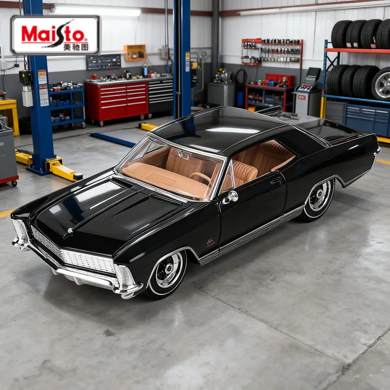 マイスト 1:26 1964年式 ビュイック リビエラ グランスポーツ 合金製スポーツカーモデル ダイキャストメタル クラシックカー モデルシミュレーション 子供向けギフト