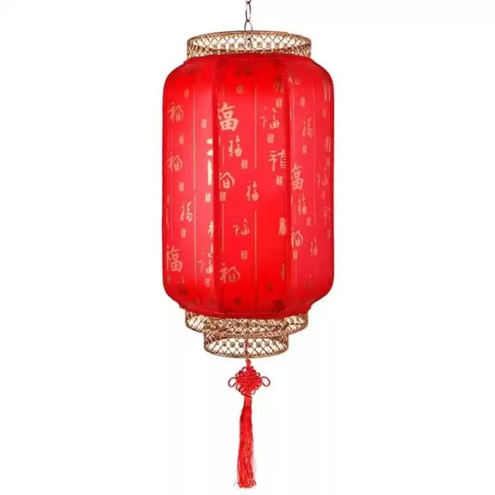Outdoor Lantern Ancient Style Faux Sheepskin Sun Resistant Lights for Decoration Hanging Lamp for Restaurant Courtyard