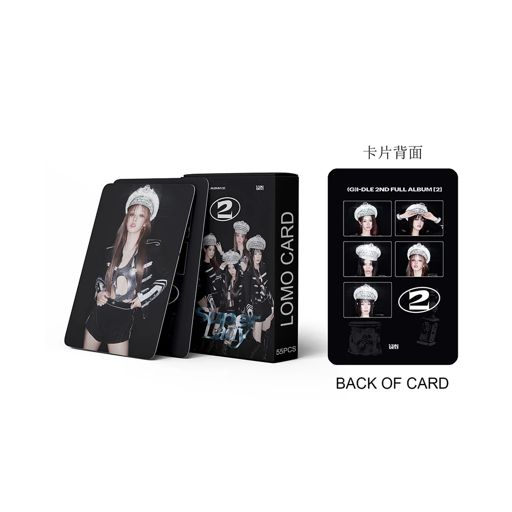 55ชิ้น/เซ็ต Kpop GIDLE ILOVE INEVER DIE อัลบั้ม Lomo การ์ด (G) i-DLE หญิง I Burn Photo Card Minnie โปสการ์ดแฟนของขวัญ