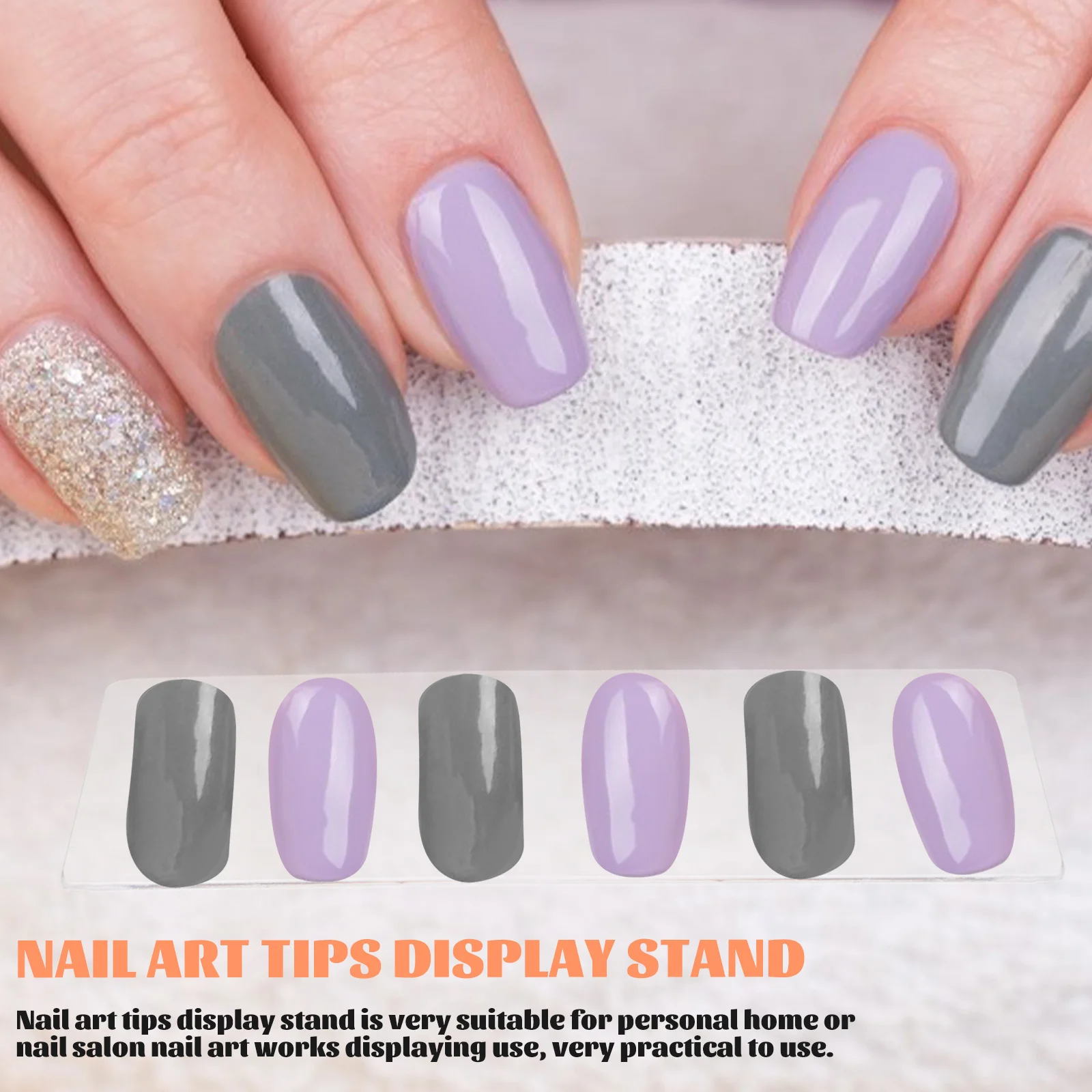 

150Pcs Nail Art Display Strips High Transparent Acrylic for Manicure Salon Tools Organizers and Nail Pieces Showcase